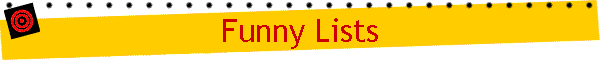 Funny Lists